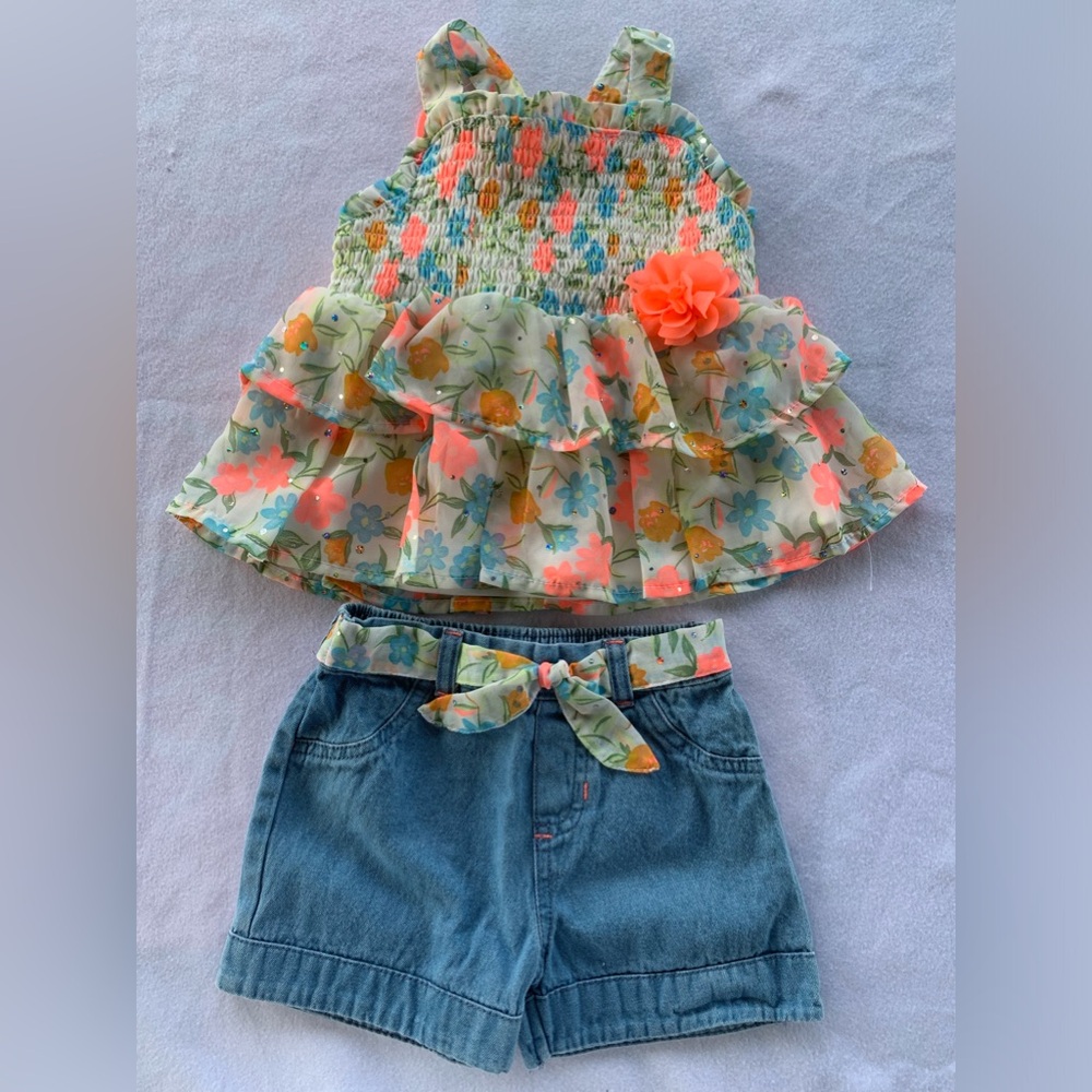 Little Lass Infant Toddler 2T Girls 2 PC Set